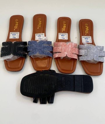 Square Toe Cut-Out Slides
